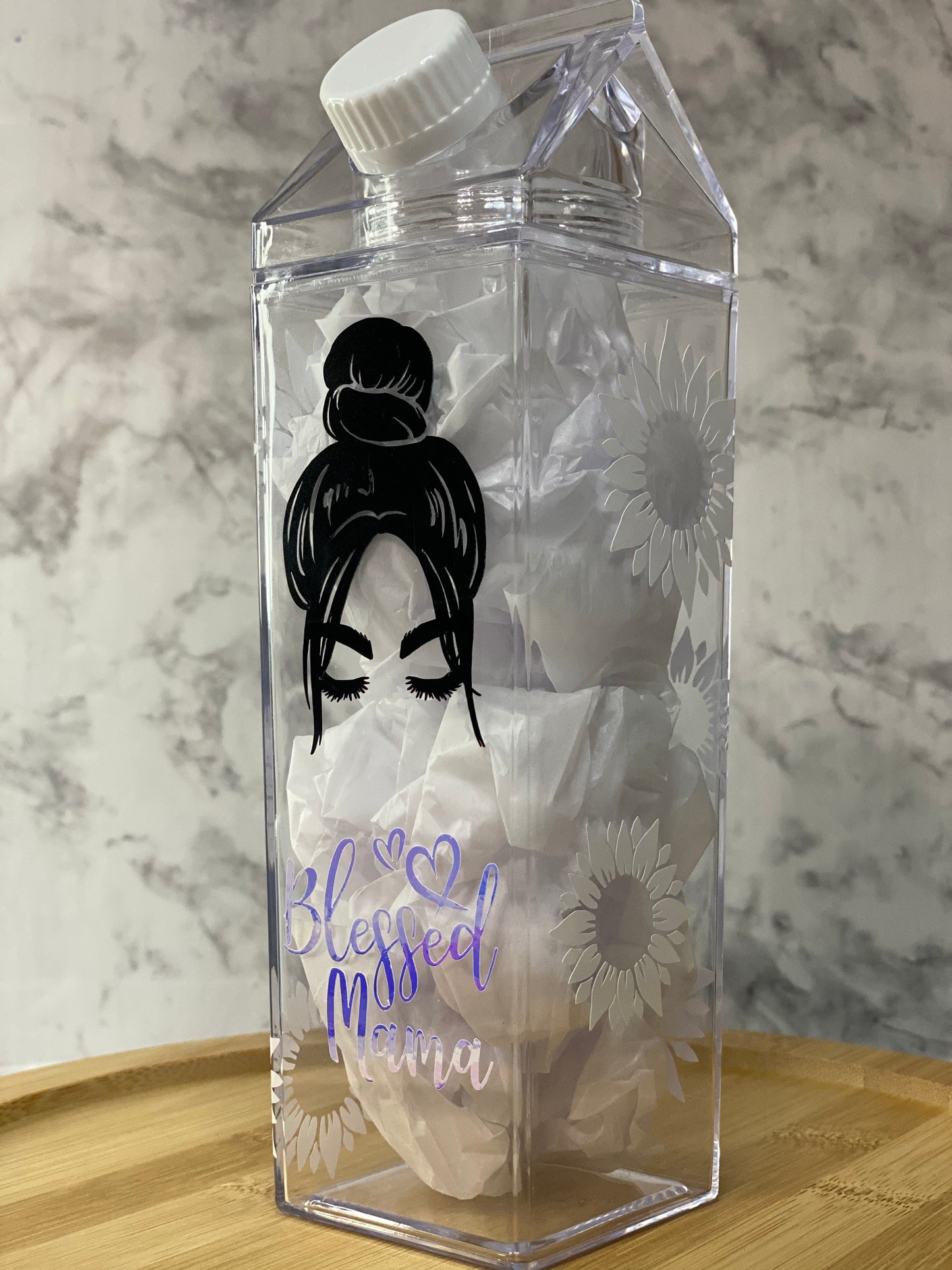 Blessed Mama Milk Carton Water Bottle