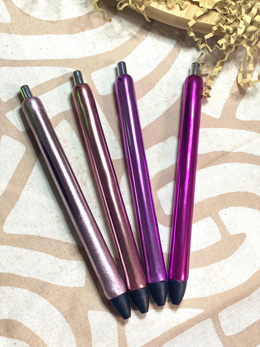 Papermate Ink Joy Pinks Chrome Pen Set