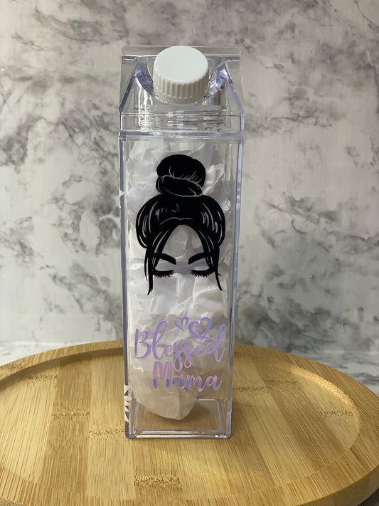 Blessed Mama Milk Carton Water Bottle