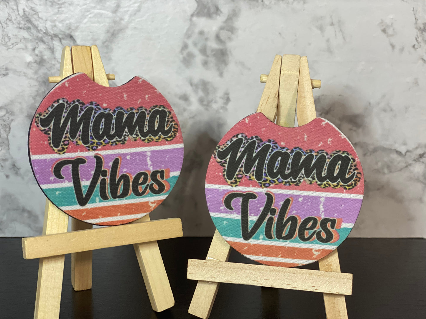 Mama Vibes Car Coasters