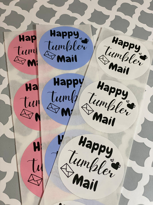 Tumbler Mail Thermal Printed Stickers