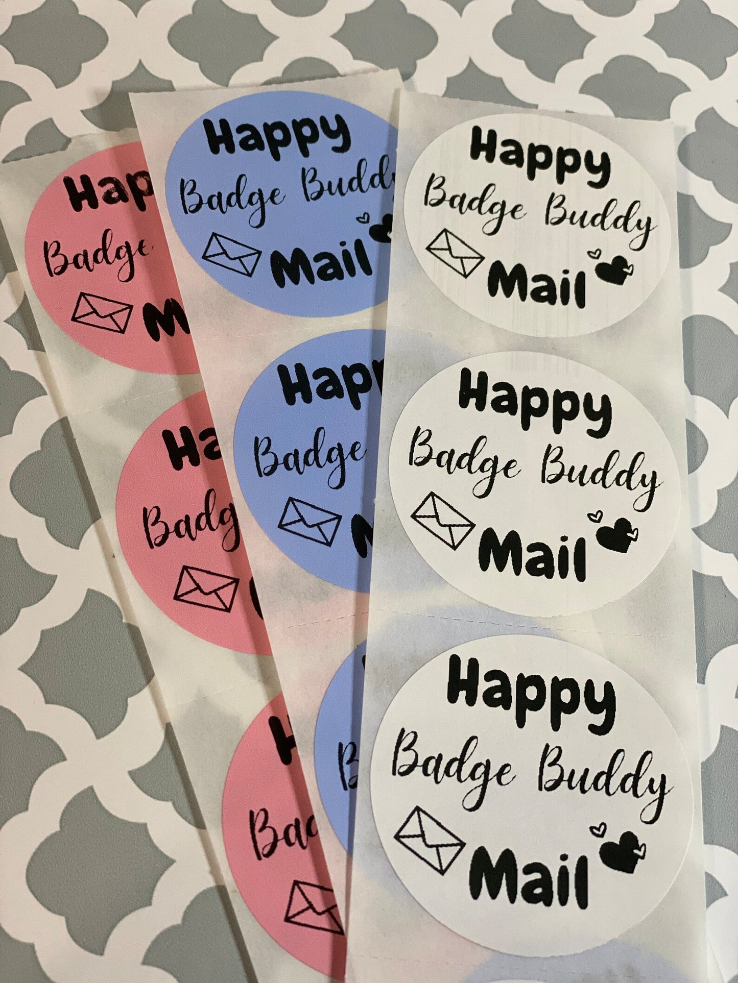 Badge Buddy Mail Thermal Printed Stickers