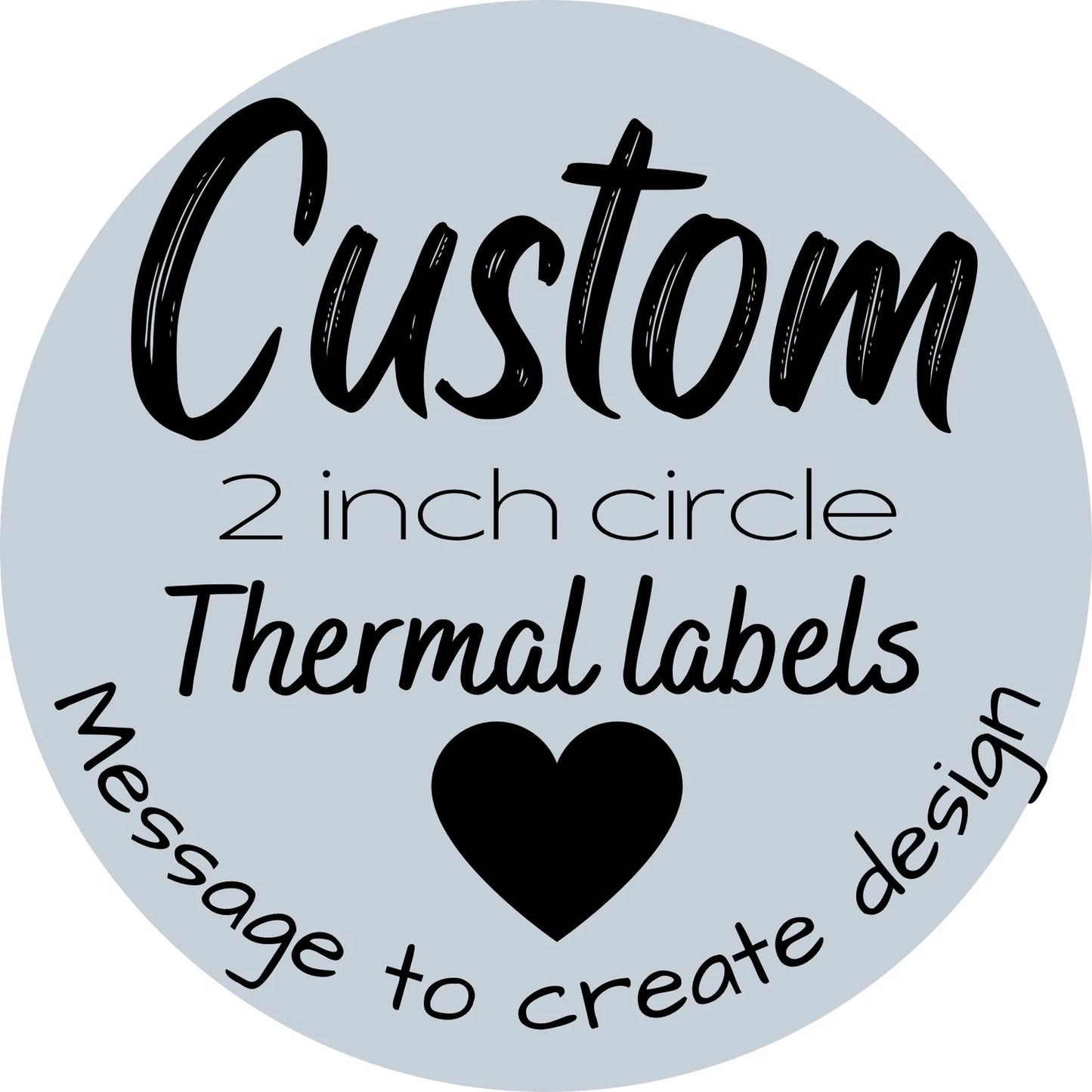 Custom Personalized Thermal Printed Labels